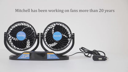 Car Air Circulation Fan 360 Rotatable Auto Car Cooling Fan